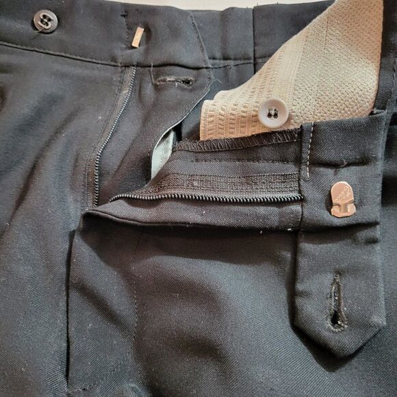 Sandabelt, Like New, Men's Black Dress Pants, Size 35x30, Elastic Waistband - Picture 6 of 11